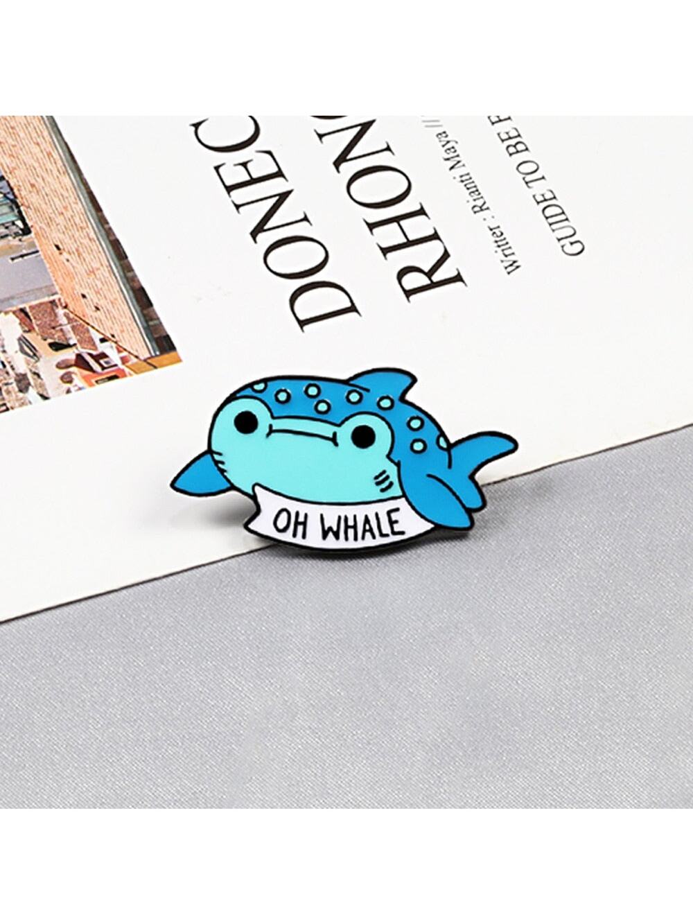 Oh Whale Oh Well Cute Whale Enamel Pins 130